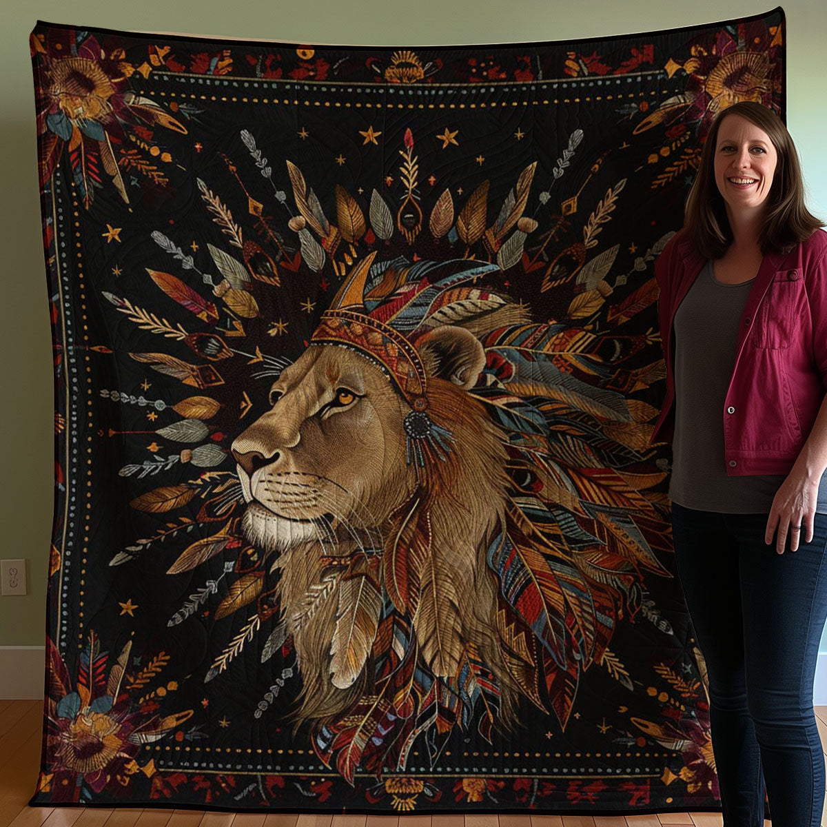 Native Lion WJ2307027CL Quilt