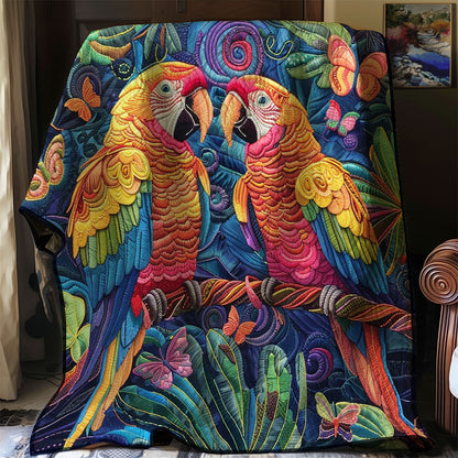 Parrot Couple WJ0609021CL Quilt