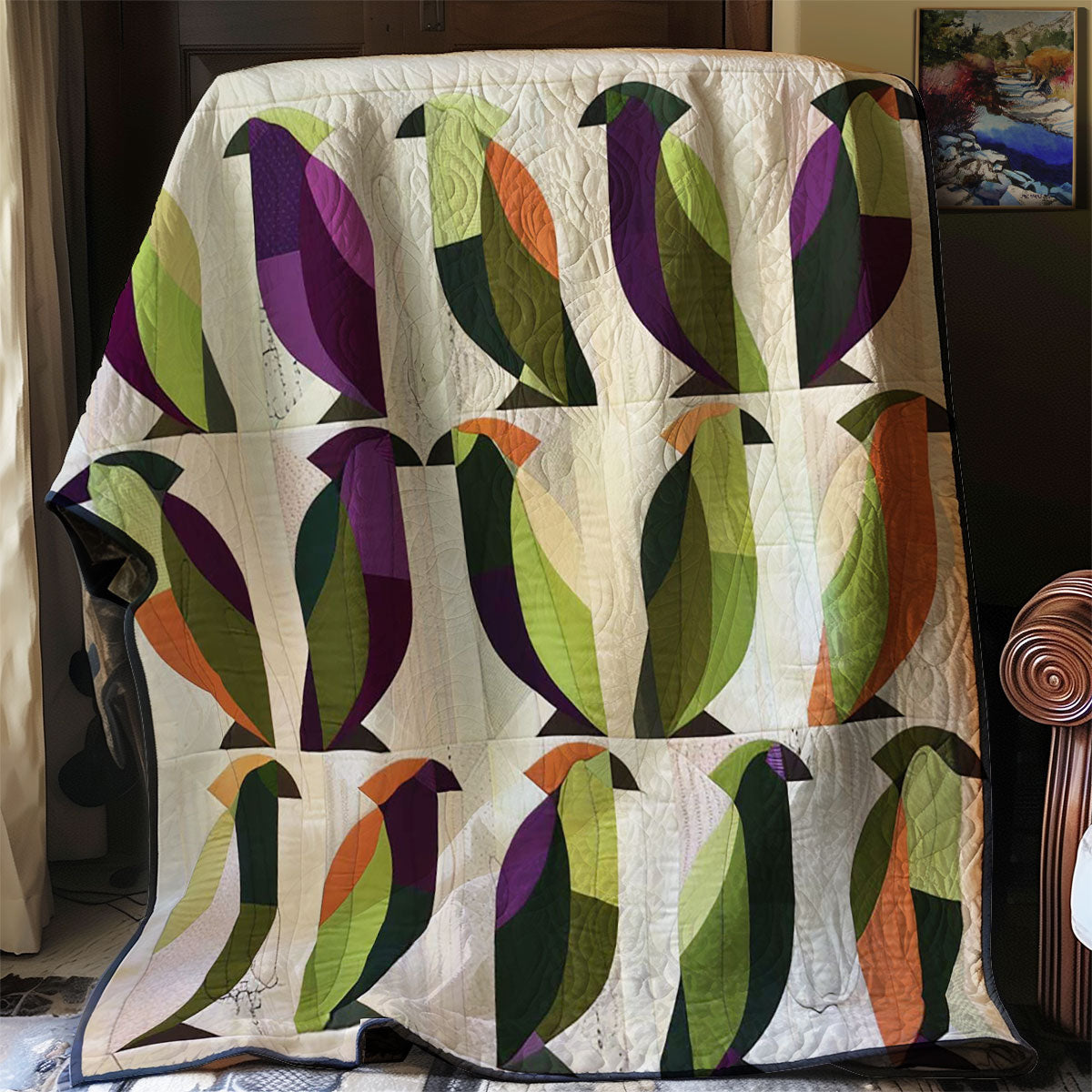 Parrot Silhouettes WJ0909022CL Quilt