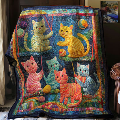 Playful Cats WJ2608021CL Quilt