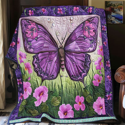 Purple Butterfly WJ1409021CL Quilt