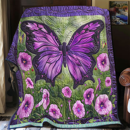 Purple Butterfly WJ1709022CL Quilt