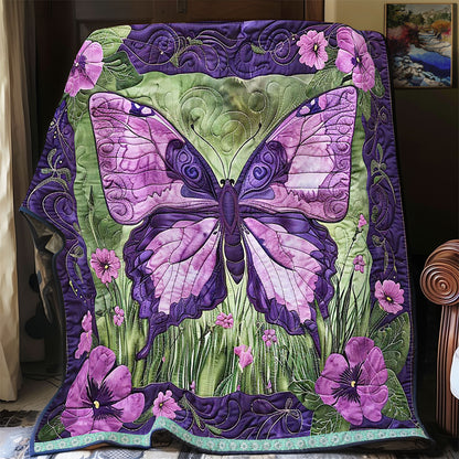 Purple Butterfly WJ1709023CL Quilt