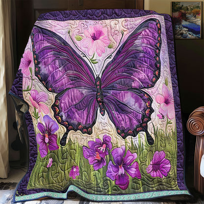 Purple Butterfly WJ1709024CL Quilt