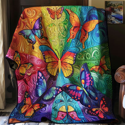 Rainbow Butterflies WJ2308021CL Quilt