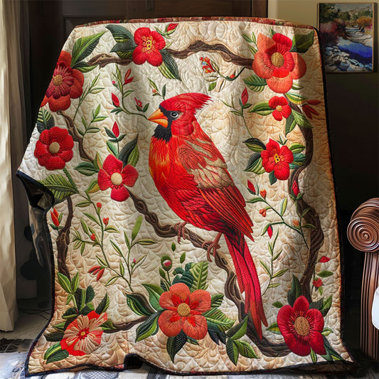 Red Cardinal WJ0108025CL Quilt