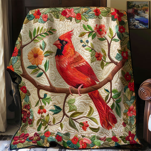 Red Cardinal WJ0108027CL Quilt