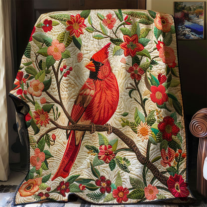 Red Cardinal WJ0208028CL Quilt