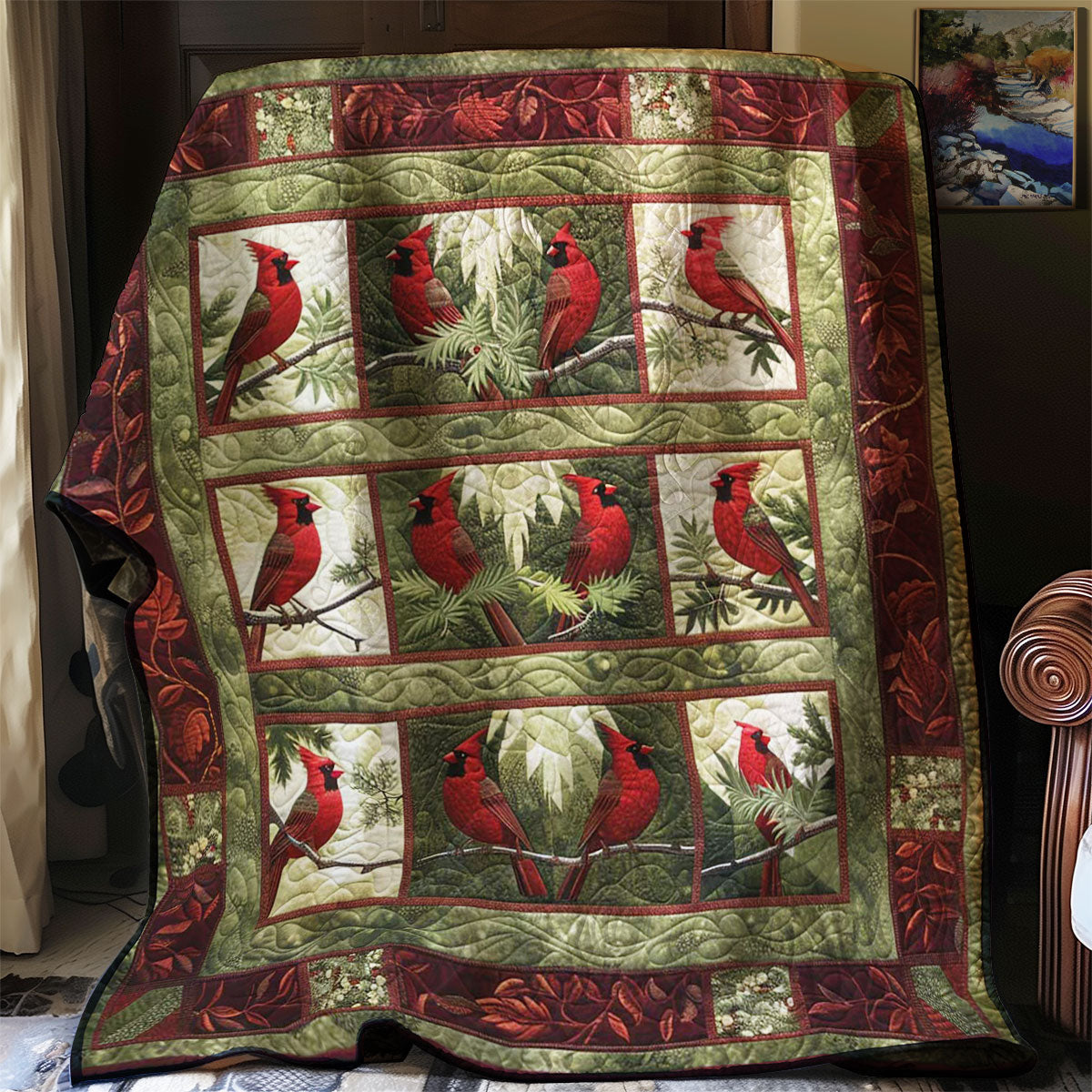 Red Cardinal WJ3107030CL Quilt