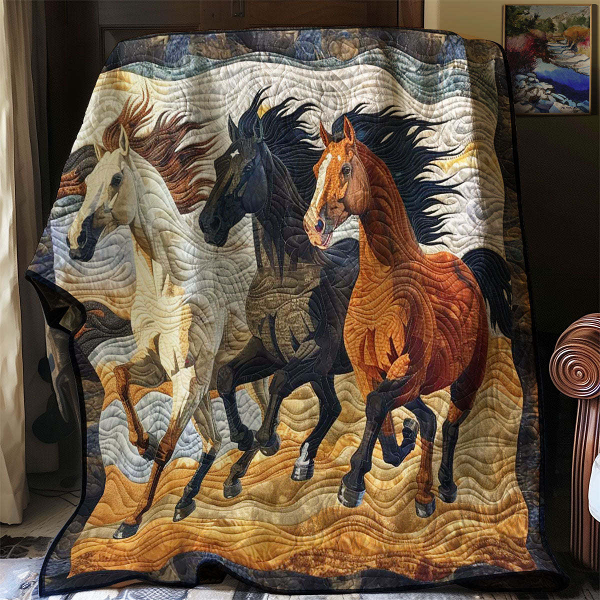 Running Horse WJ1008033CL Quilt