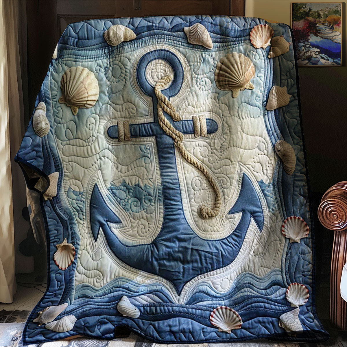 Sail Away Anchor WJ0608030CL Quilt