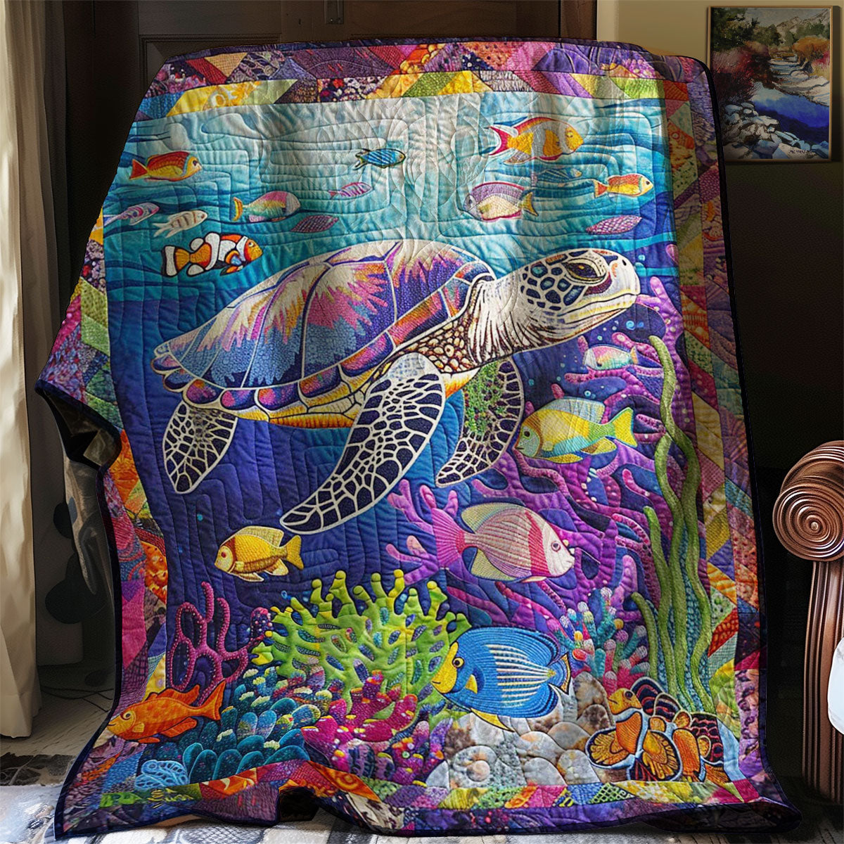 Sea Turtle WJ2208020CL Quilt