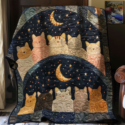 Sleeping Cat Over The Moon WJ0509024CL Quilt