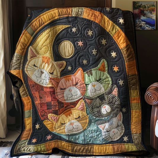 Sleeping Cat Over The Moon WJ1608018CL Quilt