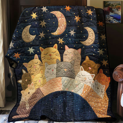 Sleeping Cat Over The Moon WJ1608019CL Quilt