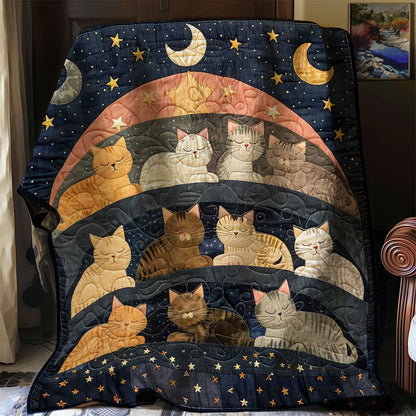 Sleeping Cat Over The Moon WJ2408019CL Quilt