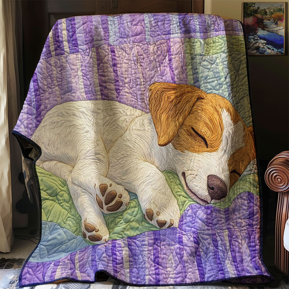 Sleeping Puppy WJ0708032CL Quilt