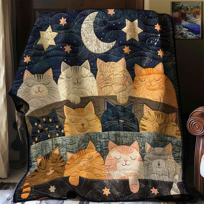 Sleeping Cat Over The Moon WJ2708025CL Quilt