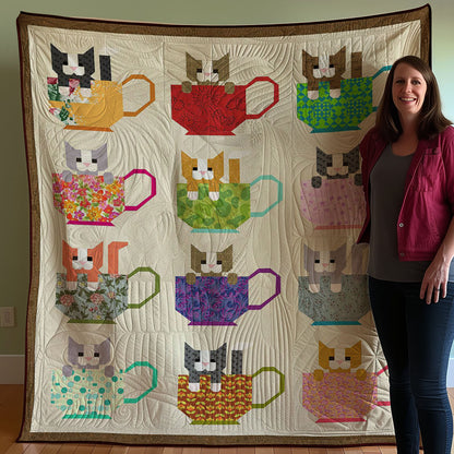 Teacup Cats WJ2907040WL Quilt