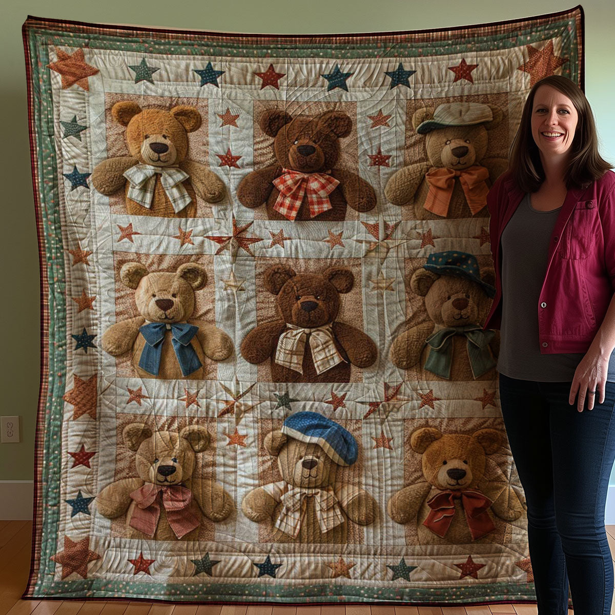 Teddy Bear WJ2707037CL Quilt