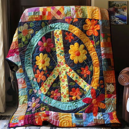 Trippy Hippie Sign WJ0108029CL Quilt