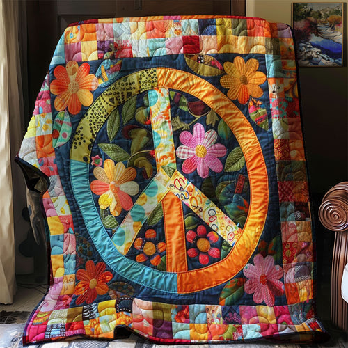 Trippy Hippie Sign WJ0108033CL Quilt