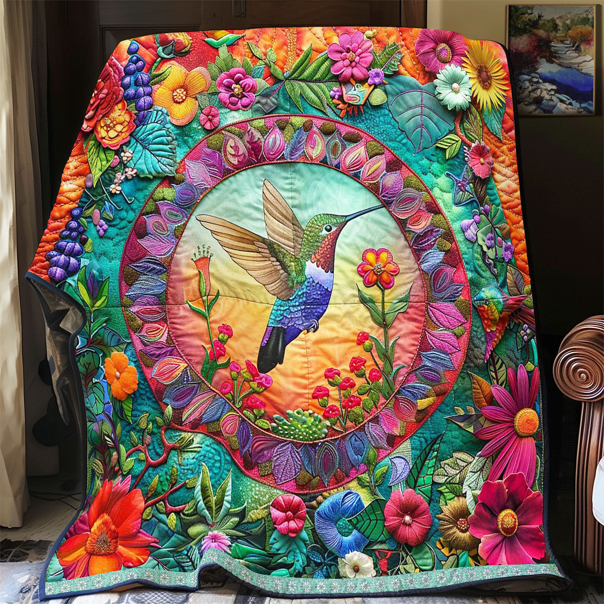 Tropical Hummingbird WJ1709027CL Quilt