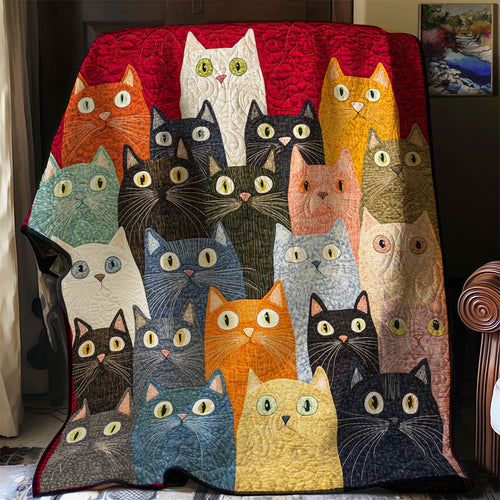 Whimsical Cat WJ0708035CL Quilt