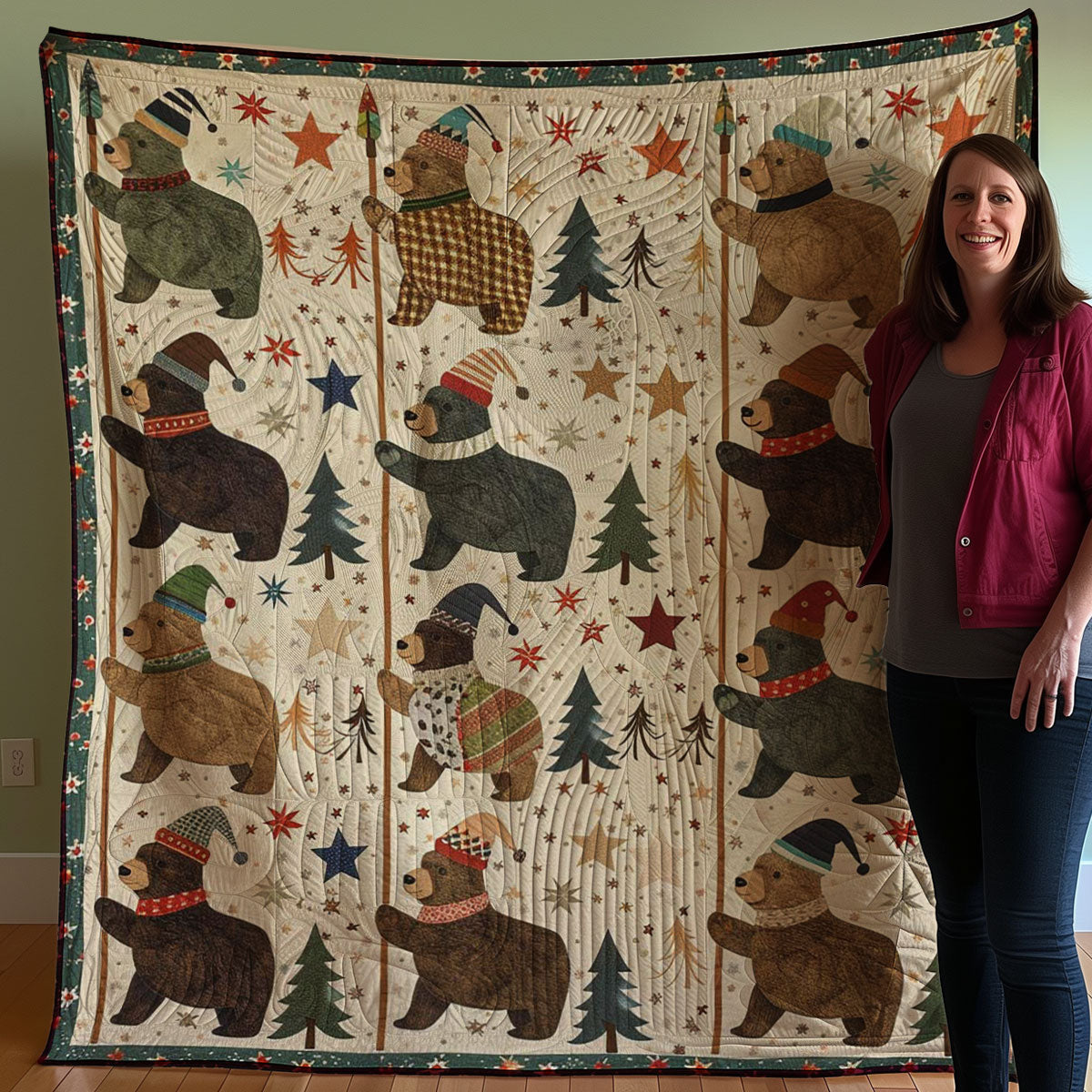 Winter Bear WJ2707039CL Quilt