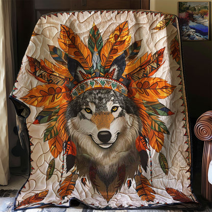 Wolf Native American WJ2008026CL Quilt