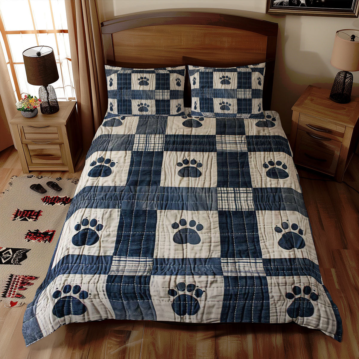 Dog Paws WJ1507022CL Duvet Cover Set