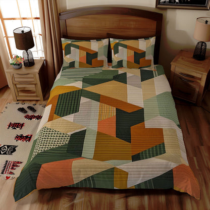 Geometric Patchwork WJ1307022CL Duvet Cover Set