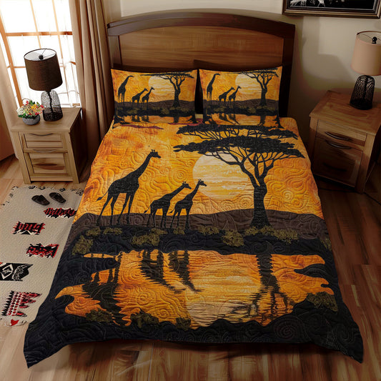 Giraffe Sunset WJ1908028CL Duvet Cover Set