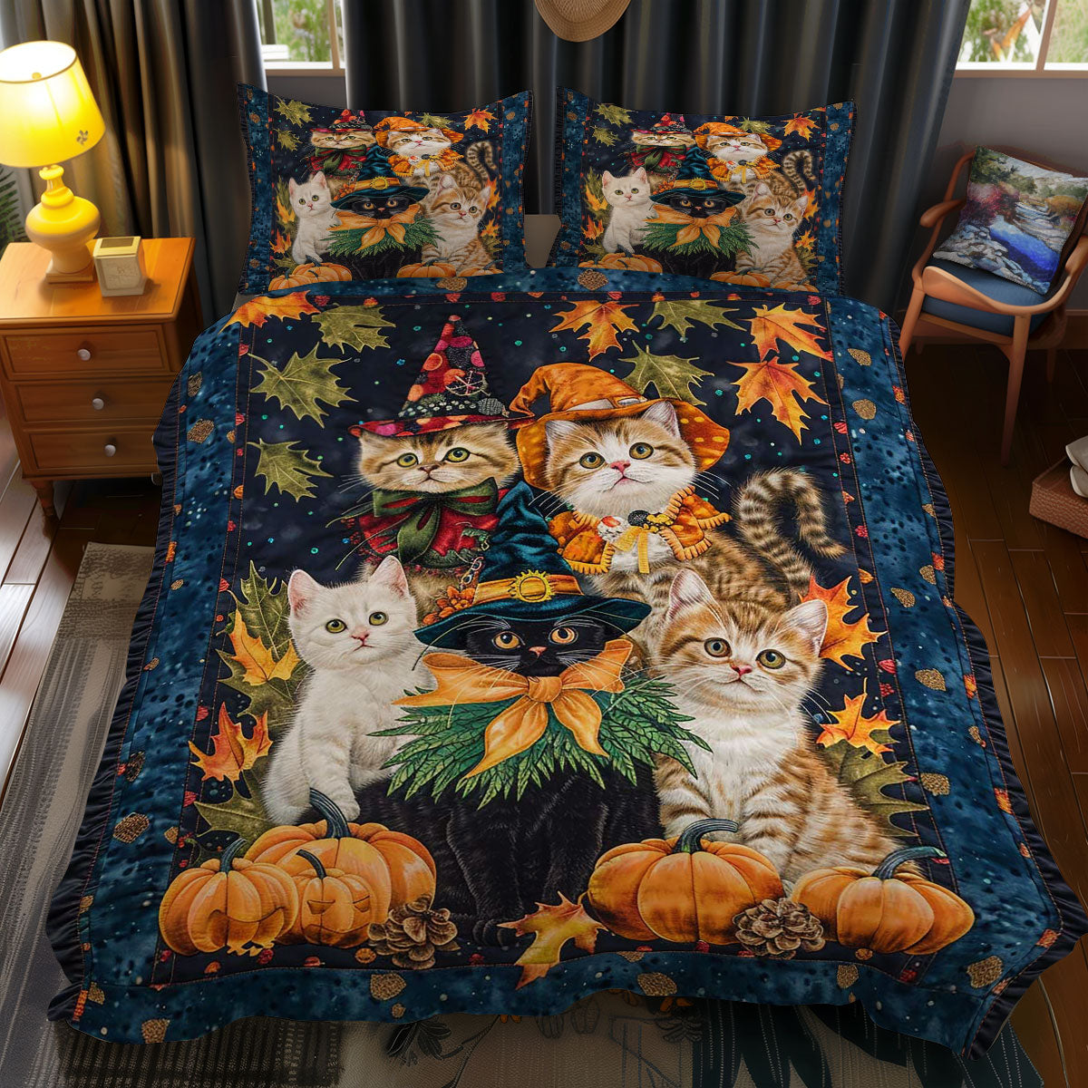 Halloween Cat WJ0509030CL Duvet Cover Set