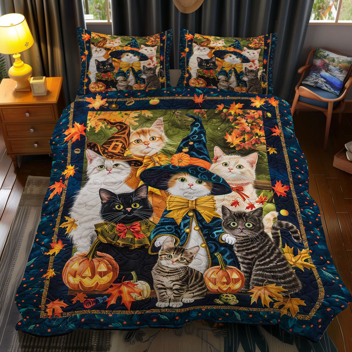 Halloween Cat WJ0609030CL Duvet Cover Set