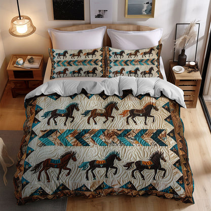 Horse Native American WJ1609033CL Duvet Cover Set