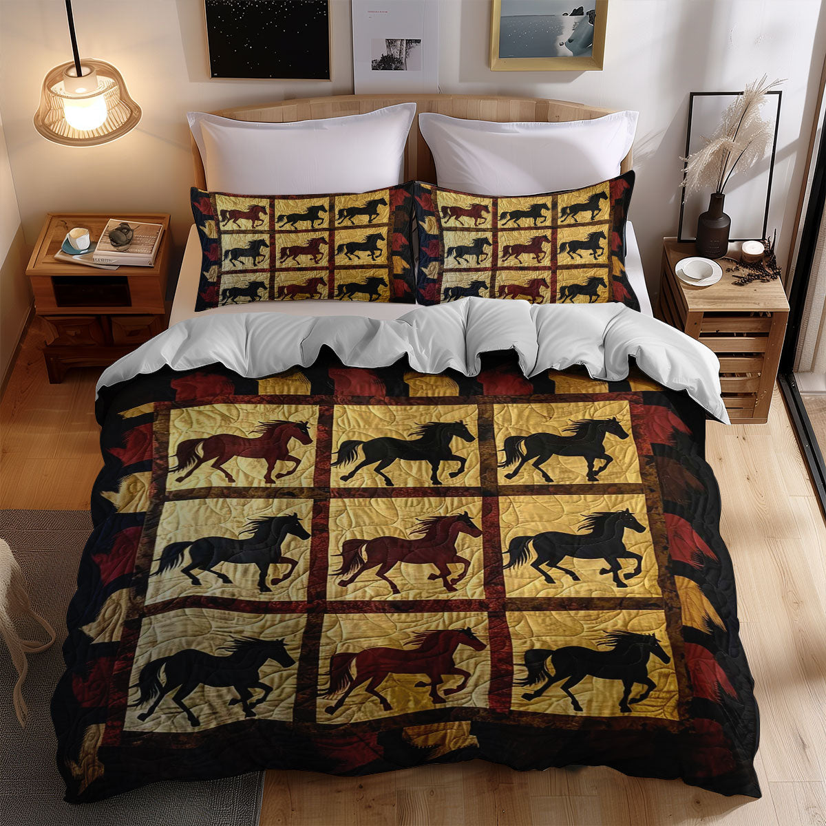 Horse Native American WJ1709030CL Duvet Cover Set