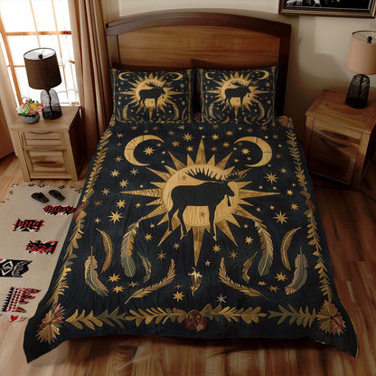 Moose Native American WJ1007026CL Duvet Cover Set