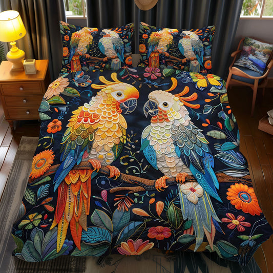 Parrot Couple WJ2708032CL Duvet Cover Set