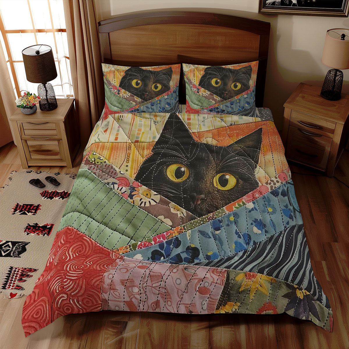 Peeking Cat WJ1907040CL Duvet Cover Set