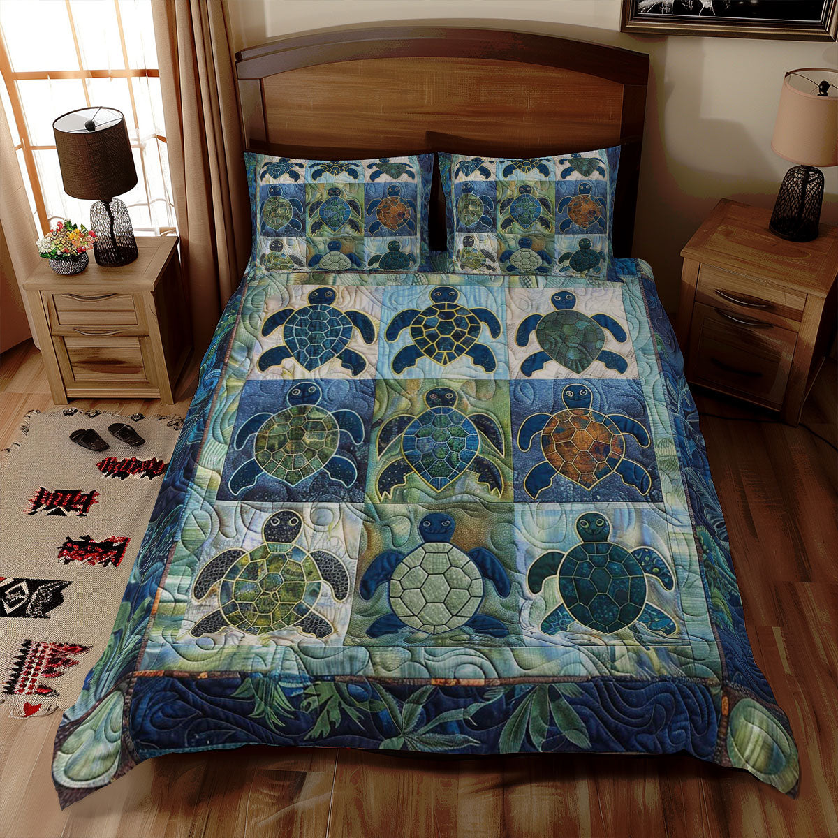 Sea Turtle WJ1608030CL Duvet Cover Set