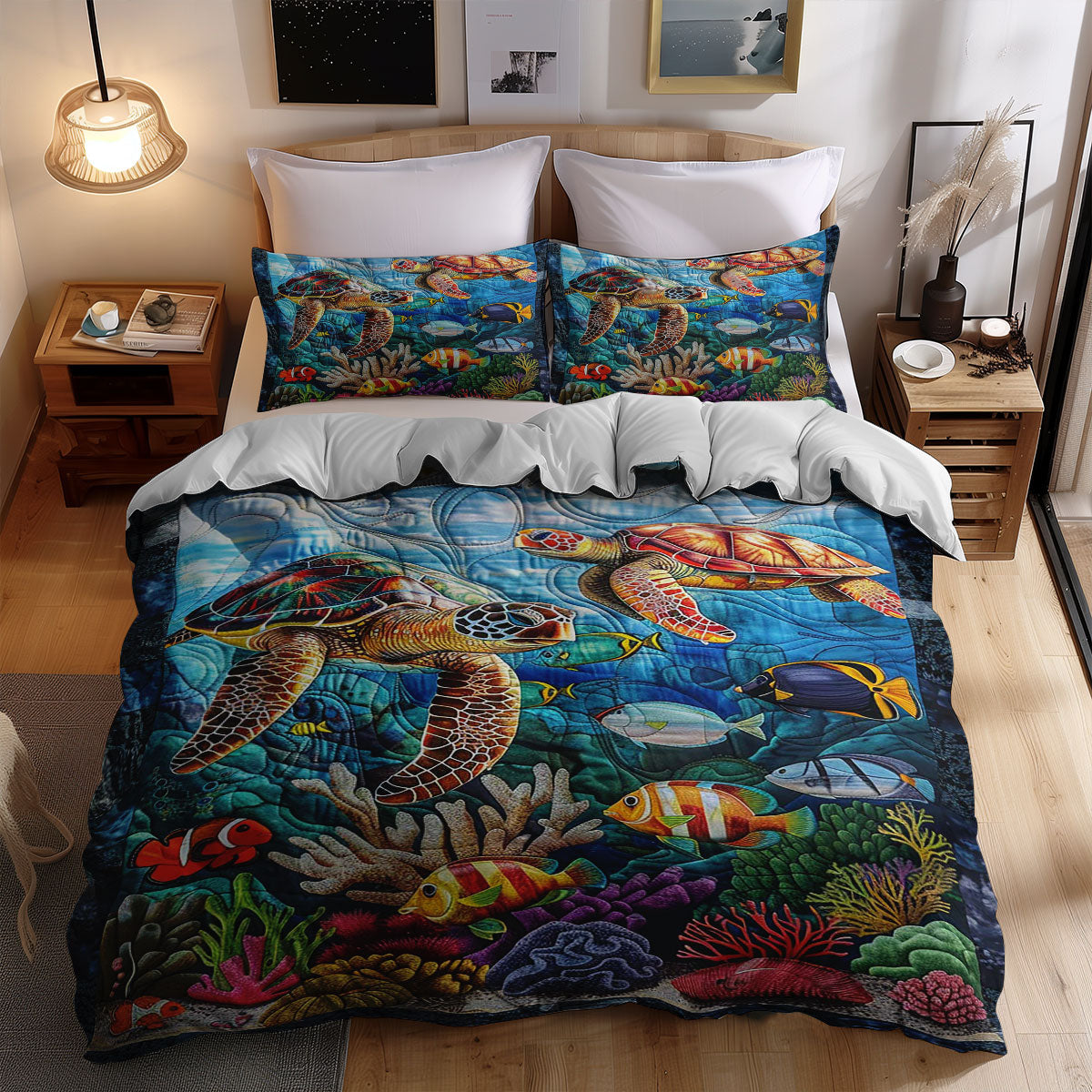 Sea Turtle WJ1609038CL Duvet Cover Set