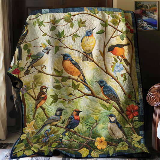 Bird Family WJ2507003CL Quilt