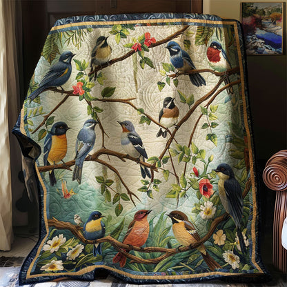 Bird Family WJ2507004CL Quilt