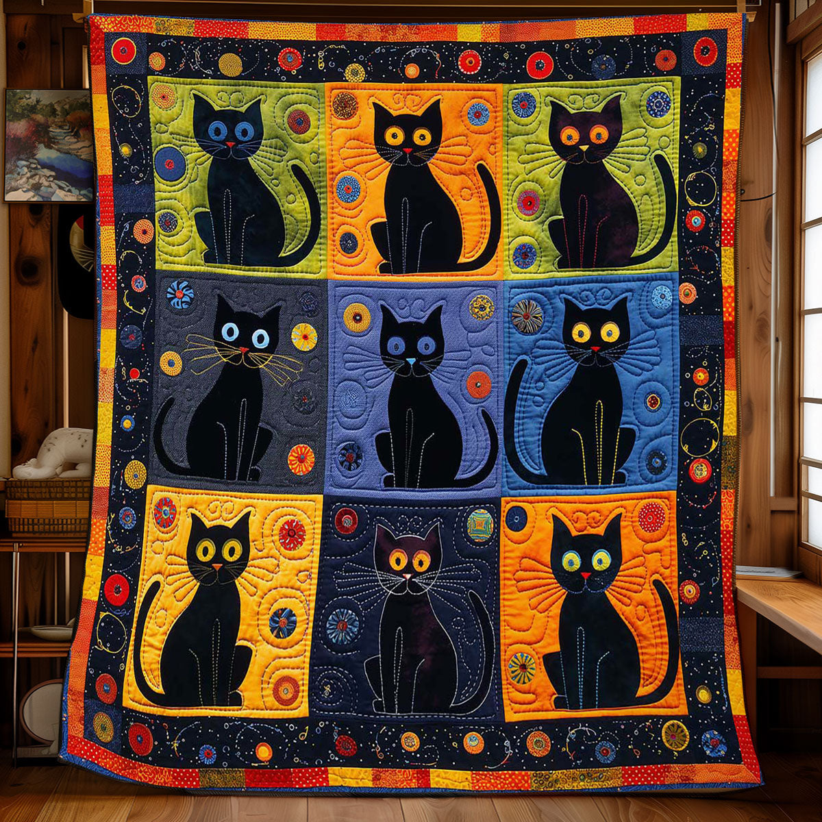 Black Cats WJ2008002CL Quilt