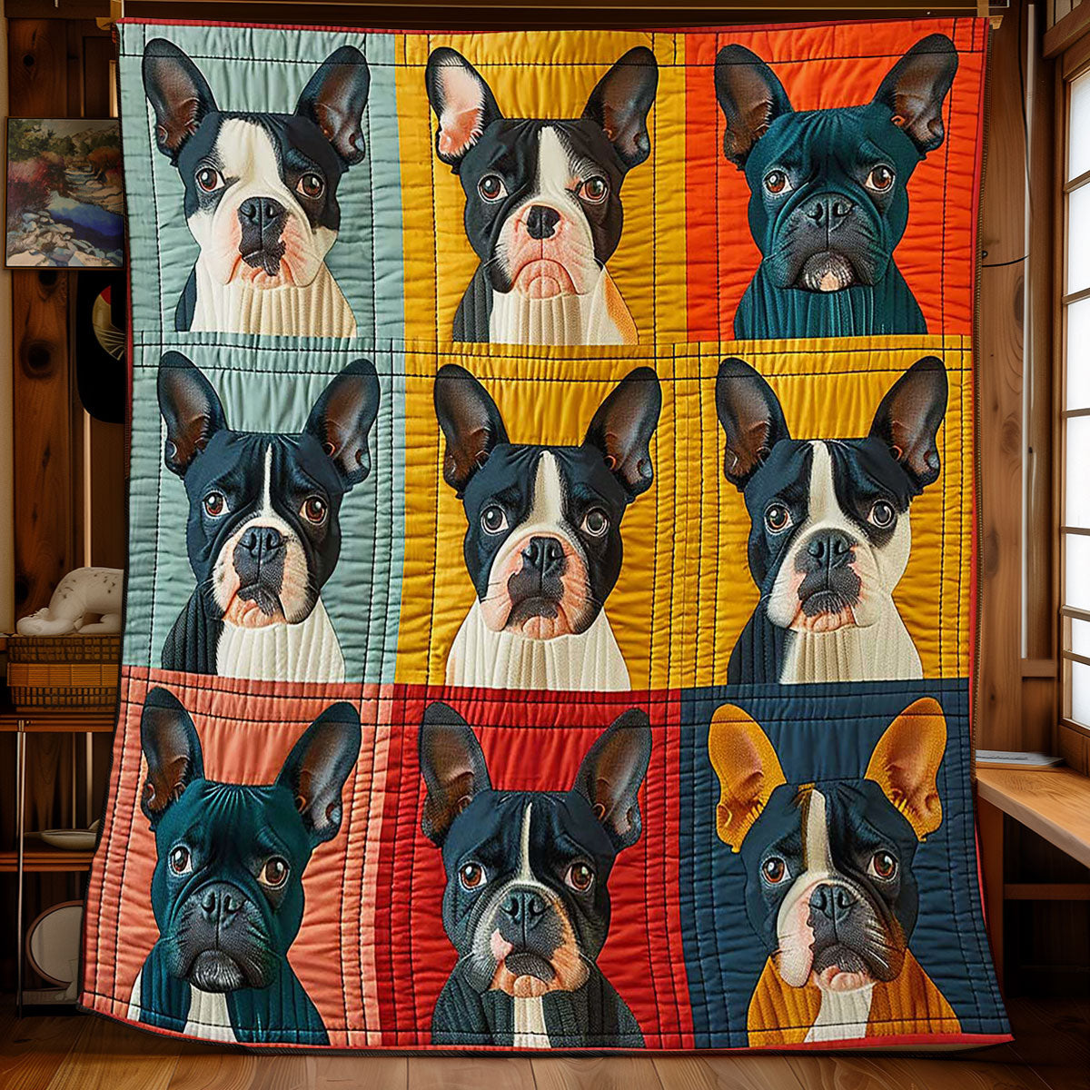 Boston Terrier WJ0509001CL Quilt