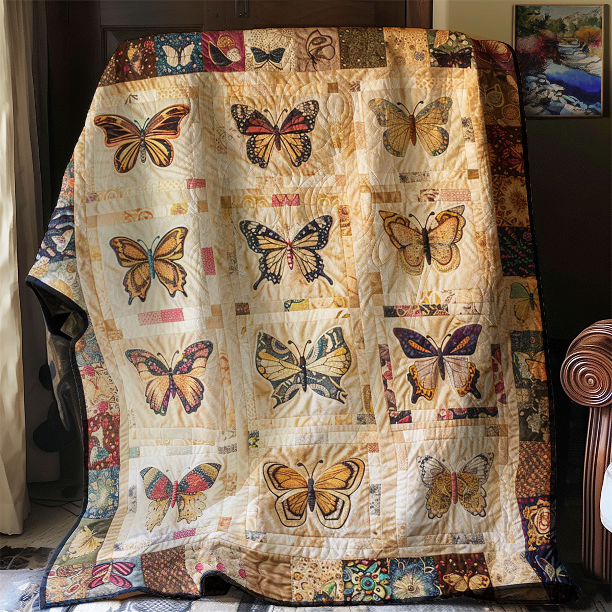 Butterflies WJ2507008CL Quilt