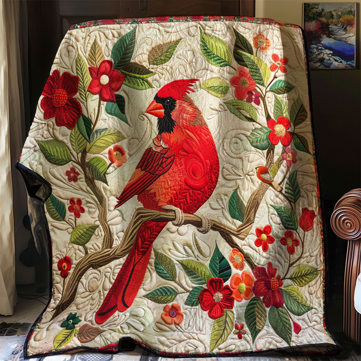 Red Cardinal WJ2607003CL Quilt