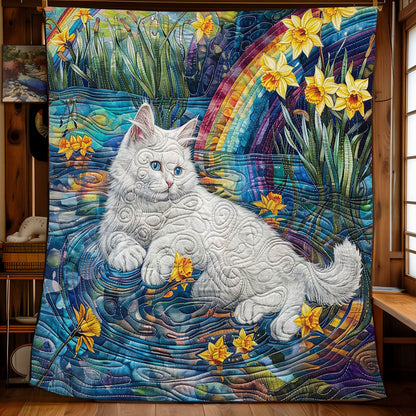 Cat Playing In The Water WJ2708004CL Quilt