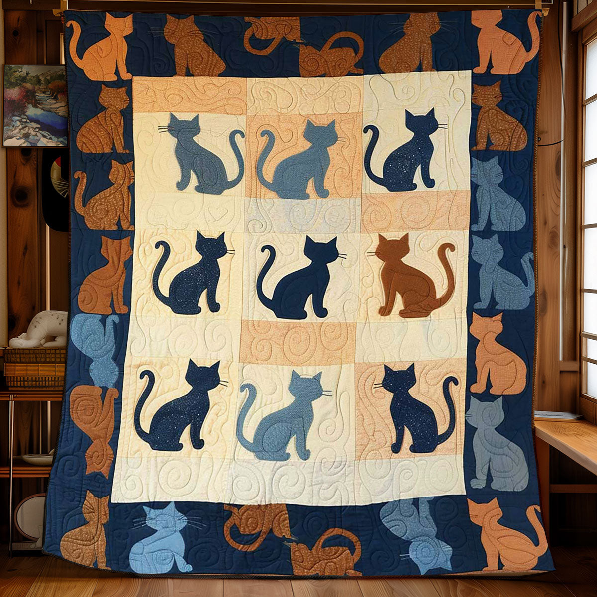Cat Shape WJ2108003CL Quilt